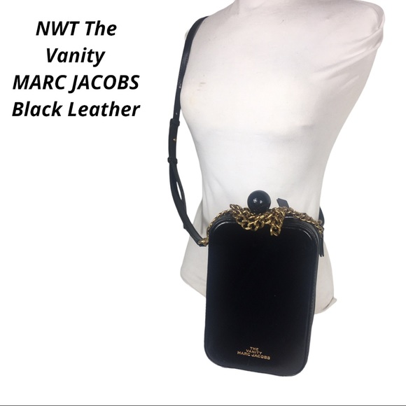 Marc Jacobs Bags Nwt Marc Jacobs Black Leather The Vanity Crossbody